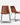 Bronshoj Leather Dining Chairs Set of 2 Brown