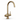 Copper boiling water tap on a white background