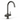 Gun metal grey boiling water tap on a white background