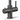 Gun metal grey kitchen boiling water tap on a white background