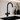Matt black boiling water tap in a modern high end kitchen sink