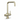Brushed brass boiling hot water tap on a white background