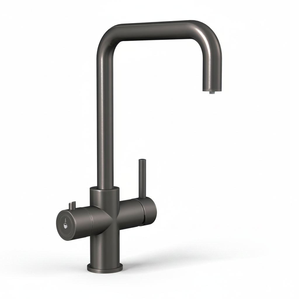 Boha Master Boha Square 3-in-1 Boiling Water Tap - Gun Metal Grey – Boha Living