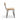 Chair with wooden seat and backrest on black hairpin legs on a white background
