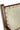 close up of a Dining Chair with teak wooden frame and cream leather upholstery on a white background