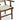 Dining Chair with teak wooden frame and cream leather upholstery on a white background