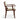 Dining Chair with teak wooden frame and cream leather upholstery on a white background