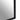 mirror with black frame and white interior