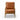 Brown leather armchair on a white background